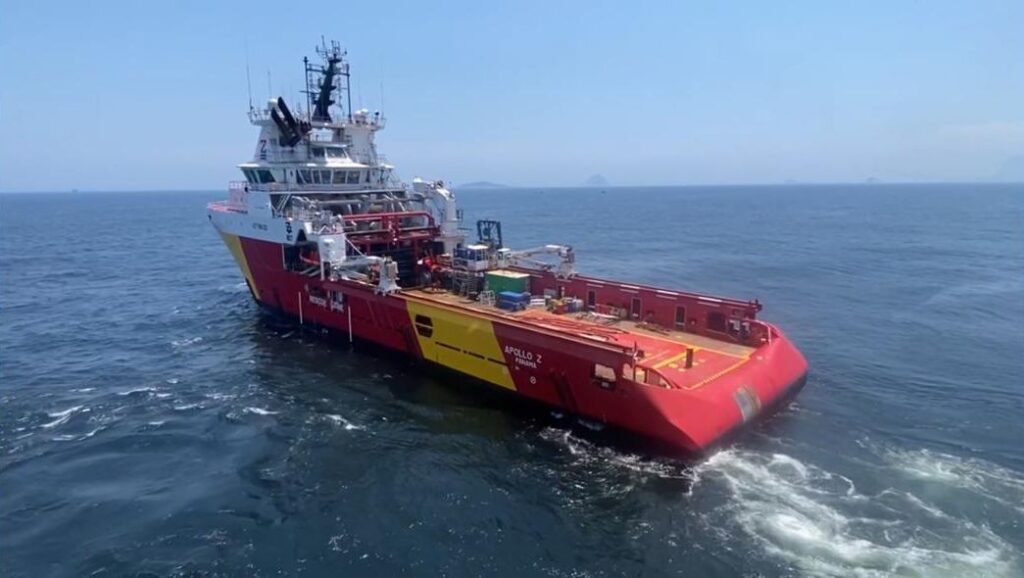 MCT offshore support vessel at sea